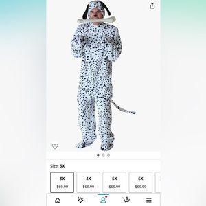 3X 101 Dalmatian dog Halloween costume